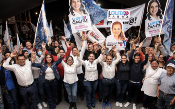 Lleno total en el cierre de campaña de Lupita Cuautle en Tehuiloyocan