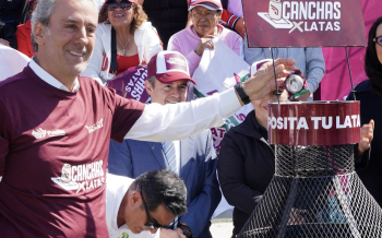 Arranca Pepe Chedraui la campaña Canchas x Latas en la Rivera Anaya