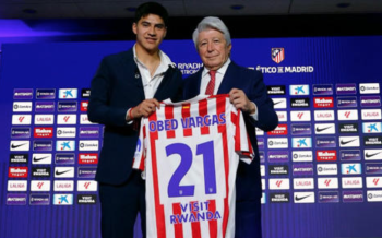 Atlético de Madrid presenta a Obed Vargas