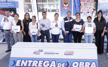 Entrega Lupita Cuautle obra en Centro de Asistencia Infantil de Concepción La Cruz Entrega Lupita Cuautle obra en Centro de Asistencia Infantil de Concepción La Cruz