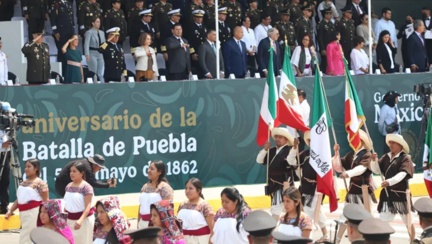 La Presidenta Claudia Sheinbaum encabeza la ceremonia del 164 Aniversario de la Batalla de Puebla