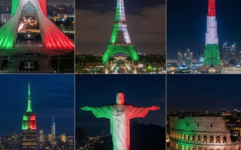Monumentos del mundo se iluminan con colores de la bandera de México por aniversario de su independencia Monumentos del mundo se iluminan con colores de la bandera de México por aniversario de su independencia